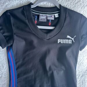 PUMA Black and Blue Kids Tee
